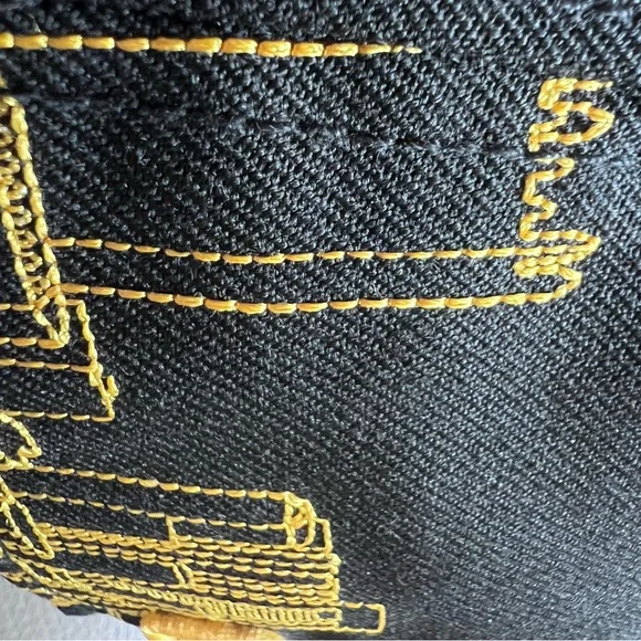 Pittsburgh pirates Black and Gold City Skyline Cap fitted 6 3/4 - Picture 10 of 11